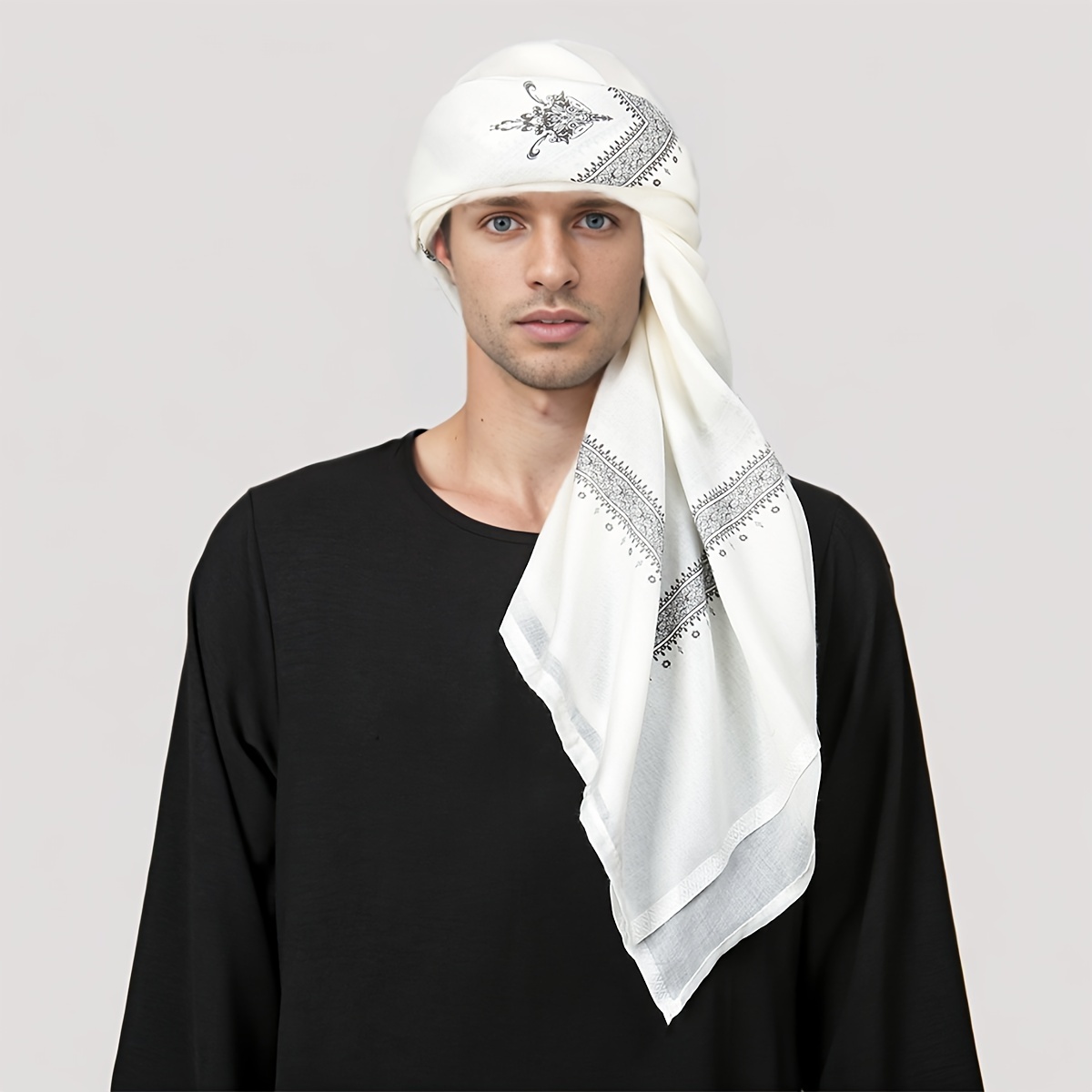 Fashion Ethnic Wear For Men - وشاح رأس رجالي بنمط عرقي عتيق،