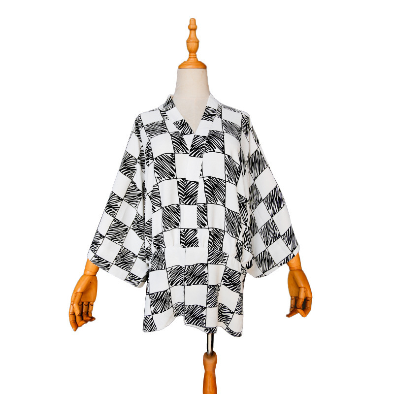 Haori Japanese Jacket - سترة صيفية منسوجة من الريش للرجال