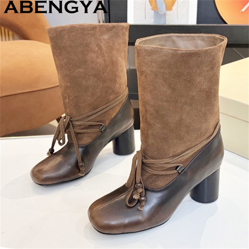 Ethnic Fashion Week - أحذية نسائية من ABENGYA بكعب سميك