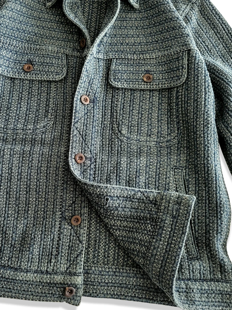 جاكيت دنيم كاجوال للرجال بنمط  - مراجعة Haori Japanese Jacket وسعره