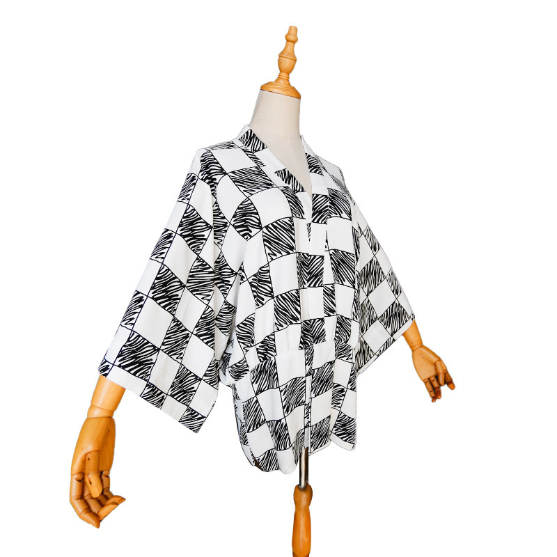 سترة صيفية منسوجة من الريش للر - مراجعة Haori Japanese Jacket وسعره